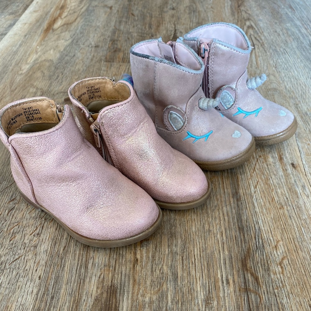 Cat & Jack Toddler Baby Boots Lot Size 5 (2 pair)
